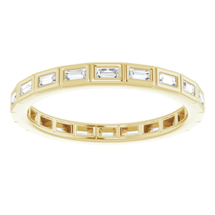 14K Yellow 1/4 CTW Natural Diamond Eternity Band Size 5