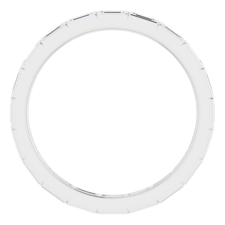 Platinum 1/4 CTW Natural Diamond Eternity Band Size 5