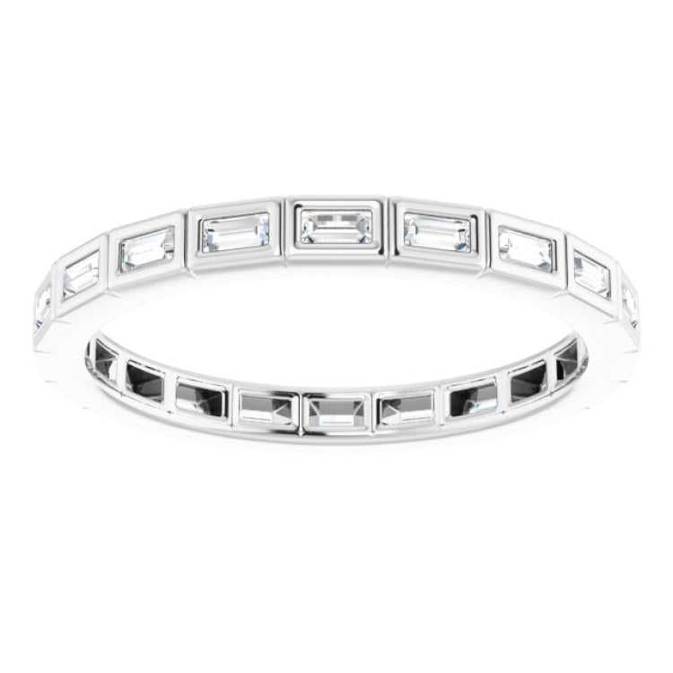 Platinum 1/4 CTW Natural Diamond Eternity Band Size 5