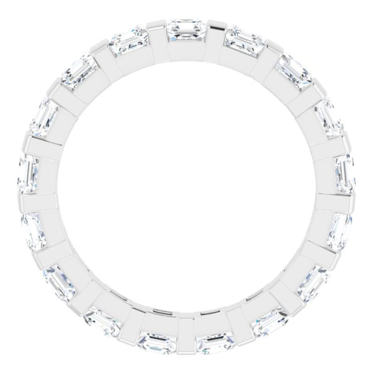 Platinum 1 3/4 CTW Natural Diamond Eternity Band Size 5