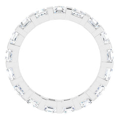 Platinum 1 3/4 CTW Natural Diamond Eternity Band Size 5