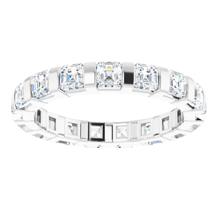 Platinum 1 3/4 CTW Natural Diamond Eternity Band Size 5