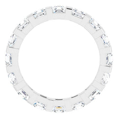 14K White 3/8 CTW Natural Diamond Eternity Band Size 5