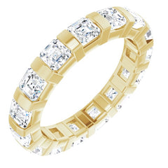 14K Yellow 3/8 CTW Natural Diamond Eternity Band Size 5