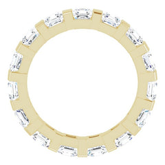 14K Yellow 3/8 CTW Natural Diamond Eternity Band Size 5