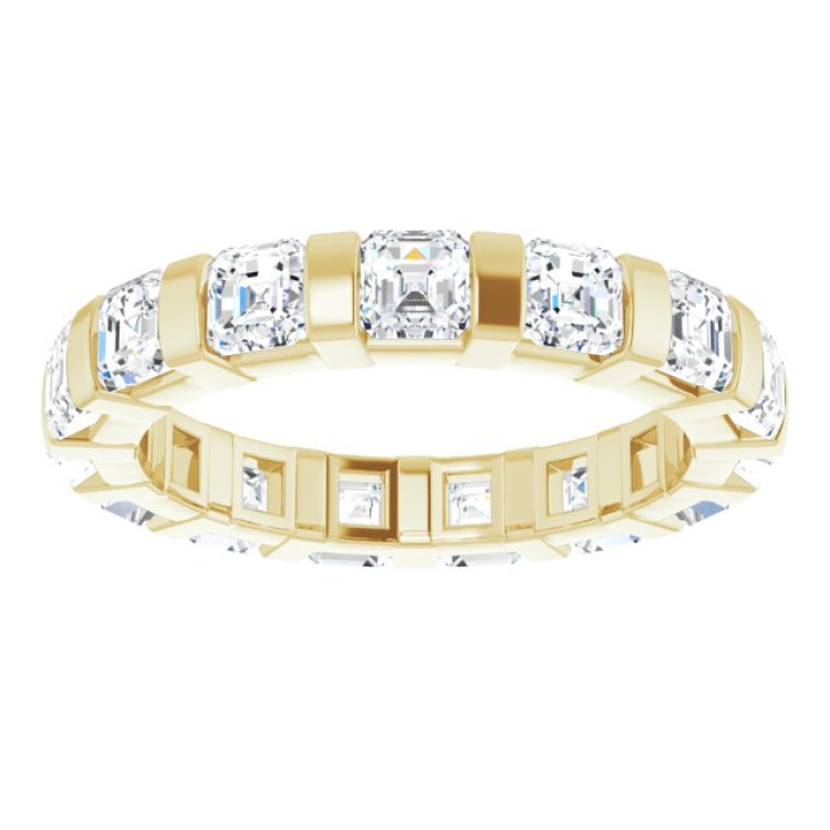 14K Yellow 3/8 CTW Natural Diamond Eternity Band Size 5