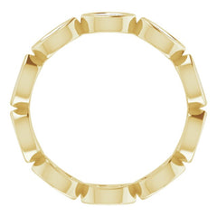 14K Yellow 5/8 CTW Natural Diamond Eternity Band Size 5