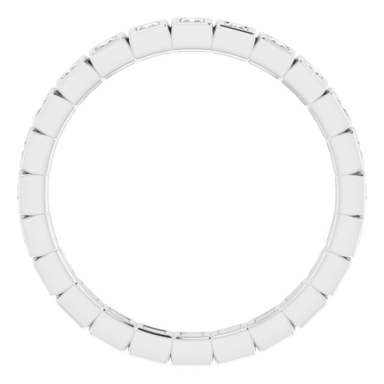 Platinum 1/3 CTW Natural Diamond Eternity Band Size 5