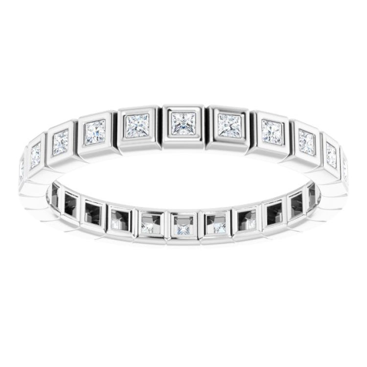 Platinum 1/3 CTW Natural Diamond Eternity Band Size 5