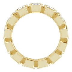 14K Yellow 2 CTW Natural Diamond Eternity Band Size 5