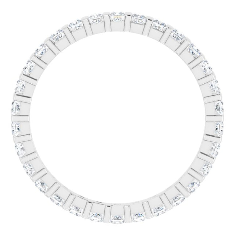 Platinum 3/4 CTW Natural Diamond Eternity Band Size 5