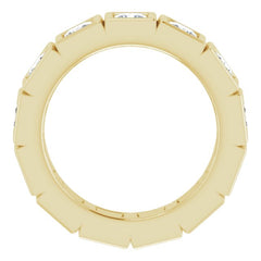 14K Yellow 2 CTW Natural Diamond Eternity Band Size 5