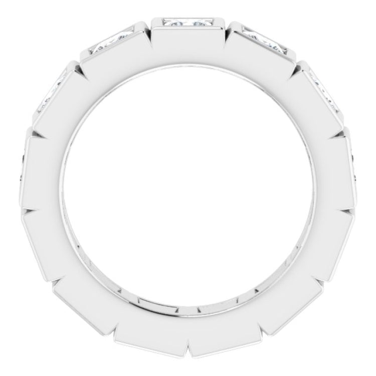 Platinum 2 CTW Natural Diamond Eternity Band Size 5