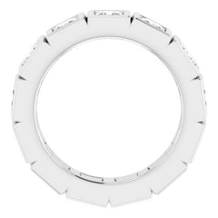 Platinum 2 CTW Natural Diamond Eternity Band Size 5