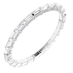 Platinum 1/3 CTW Natural Diamond Eternity Band Size 5