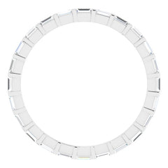 Platinum 1/3 CTW Natural Diamond Eternity Band Size 5