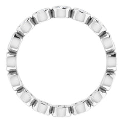 Platinum 3/4 CTW Natural Diamond Eternity Band Size 5