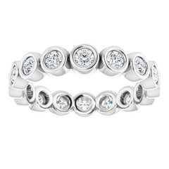 Platinum 3/4 CTW Natural Diamond Eternity Band Size 5