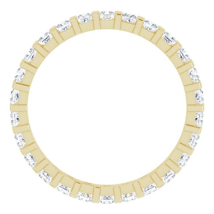 14K Yellow 7/8 CTW Natural Diamond Eternity Band Size 5