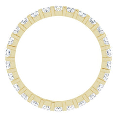 14K Yellow 7/8 CTW Natural Diamond Eternity Band Size 5