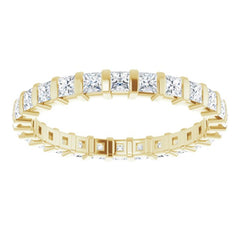 14K Yellow 7/8 CTW Natural Diamond Eternity Band Size 5