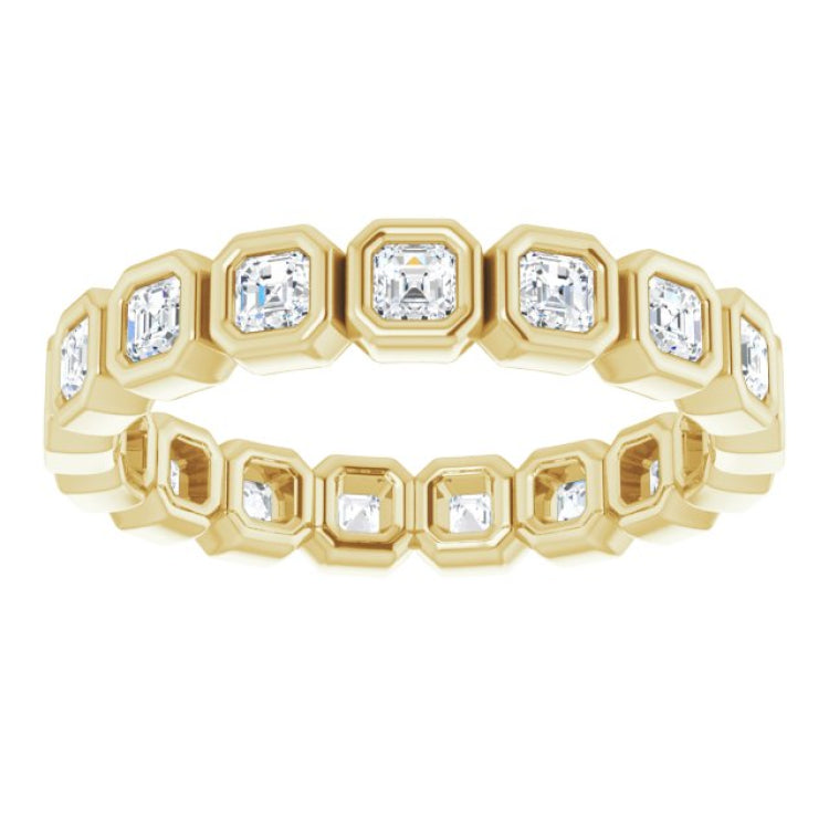 14K Yellow 7/8 CTW Natural Diamond Eternity Band Size 5
