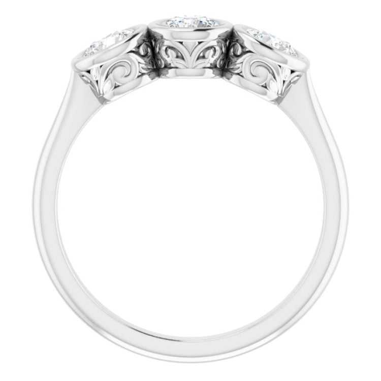 14K White 3/4 CTW Natural Diamond Anniversary Band