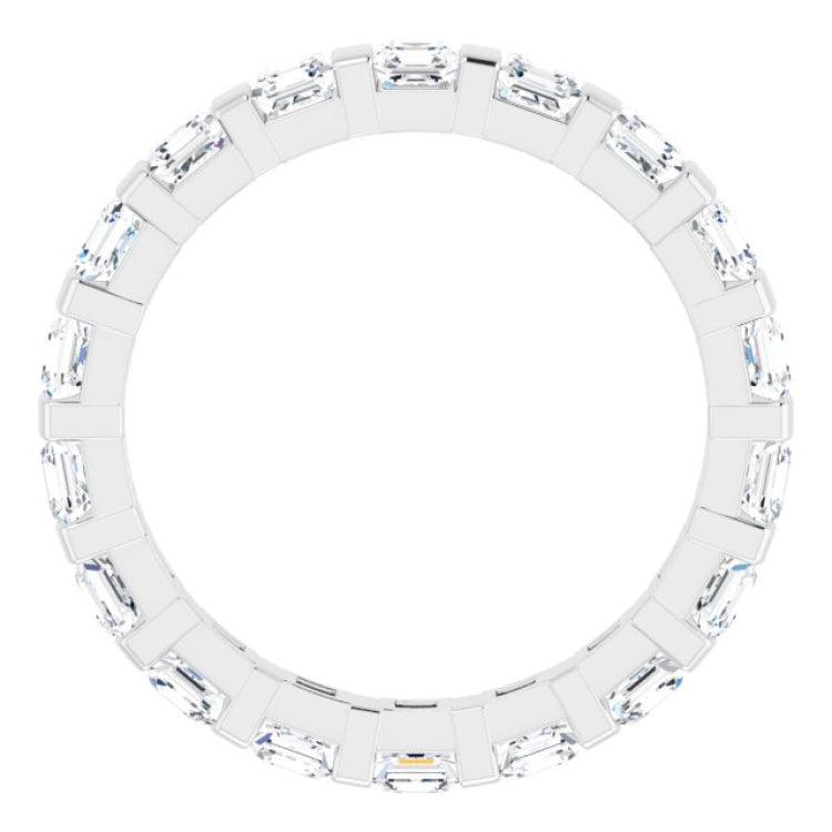 Platinum 1 3/4 CTW Natural Diamond Eternity Band Size 6