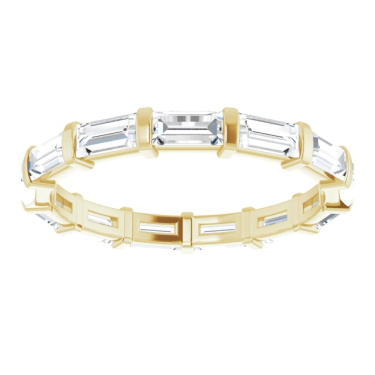 14K Yellow 1 1/6 CTW Natural Diamond Eternity Band Size 6