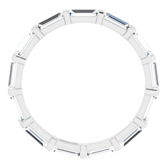 Platinum 1 1/6 CTW Natural Diamond Eternity Band Size 6