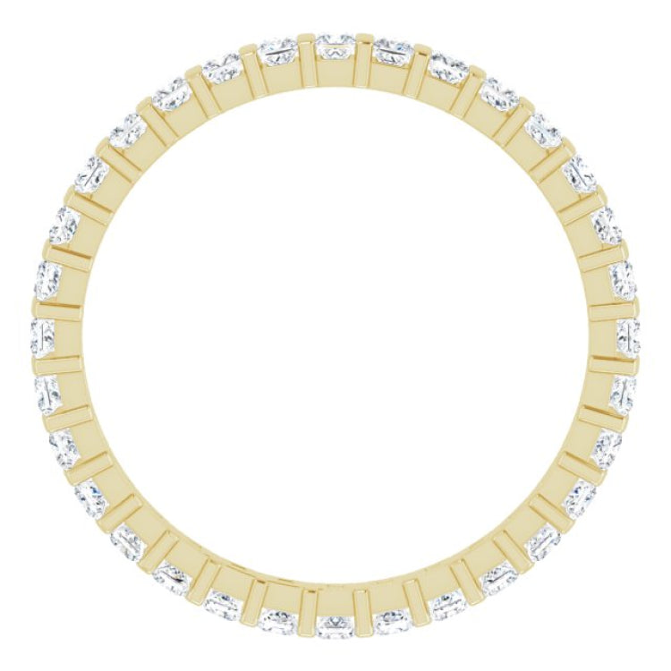 14K Yellow 3/4 CTW Natural Diamond Eternity Band Size 6