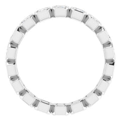 Platinum 9/10 CTW Natural Diamond Eternity Band Size 6