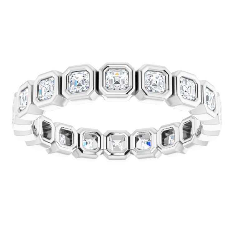 Platinum 9/10 CTW Natural Diamond Eternity Band Size 6