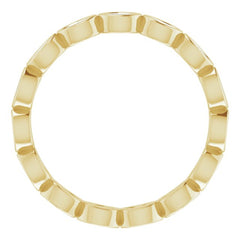 14K Yellow 1/2 CTW Natural Diamond Eternity Band Size 6