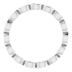 Platinum 1/2 CTW Natural Diamond Eternity Band Size 6