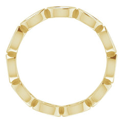 14K Yellow 3/4 CTW Natural Diamond Eternity Band Size 6