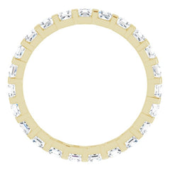 14K Yellow 1 1/6 CTW Natural Diamond Eternity Band Size 6