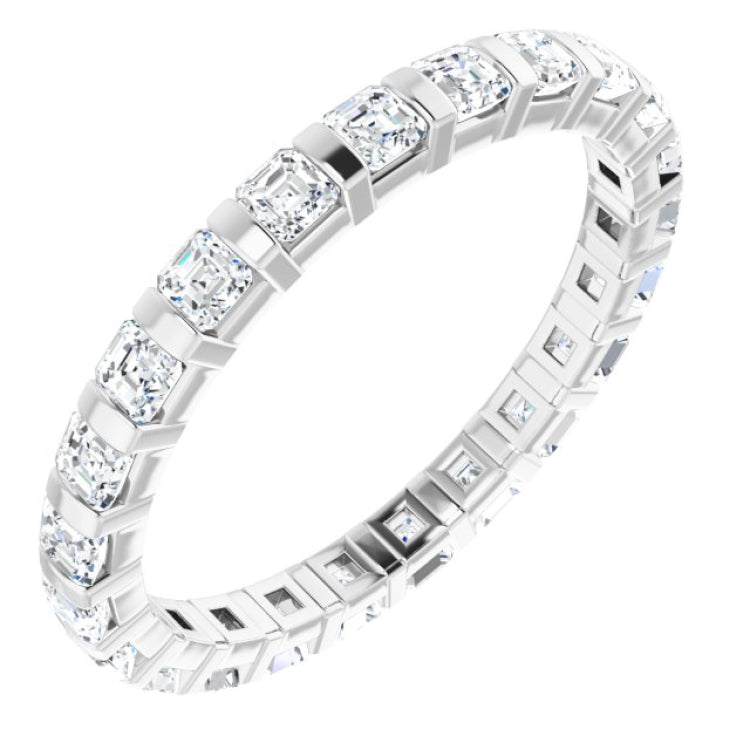 Platinum 1 1/6 CTW Natural Diamond Eternity Band Size 6