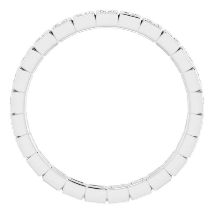 Platinum 1/3 CTW Natural Diamond Eternity Band Size 6