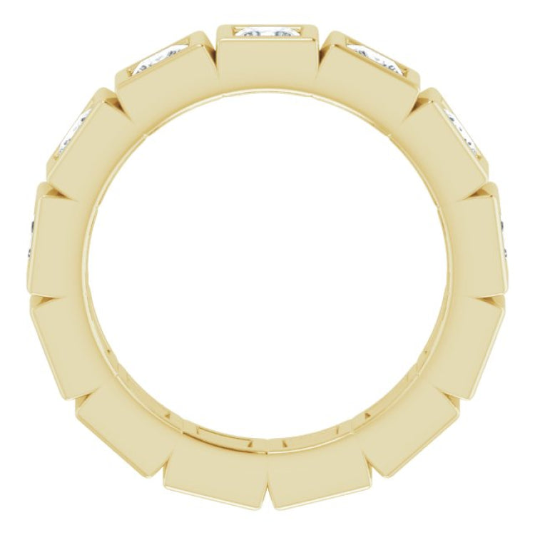 14K Yellow 2 CTW Natural Diamond Eternity Band Size 6