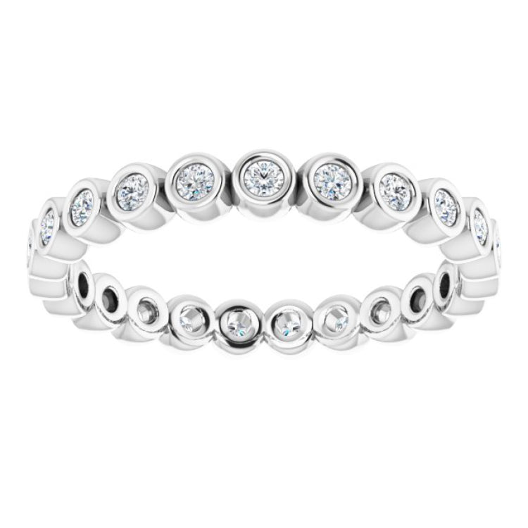 Platinum 1/3 CTW Natural Diamond Eternity Band Size 6