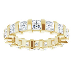 14K Yellow 2 1/2 CTW Natural Diamond Eternity Band Size 6