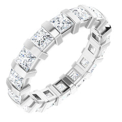 Platinum 2 1/2 CTW Natural Diamond Eternity Band Size 6