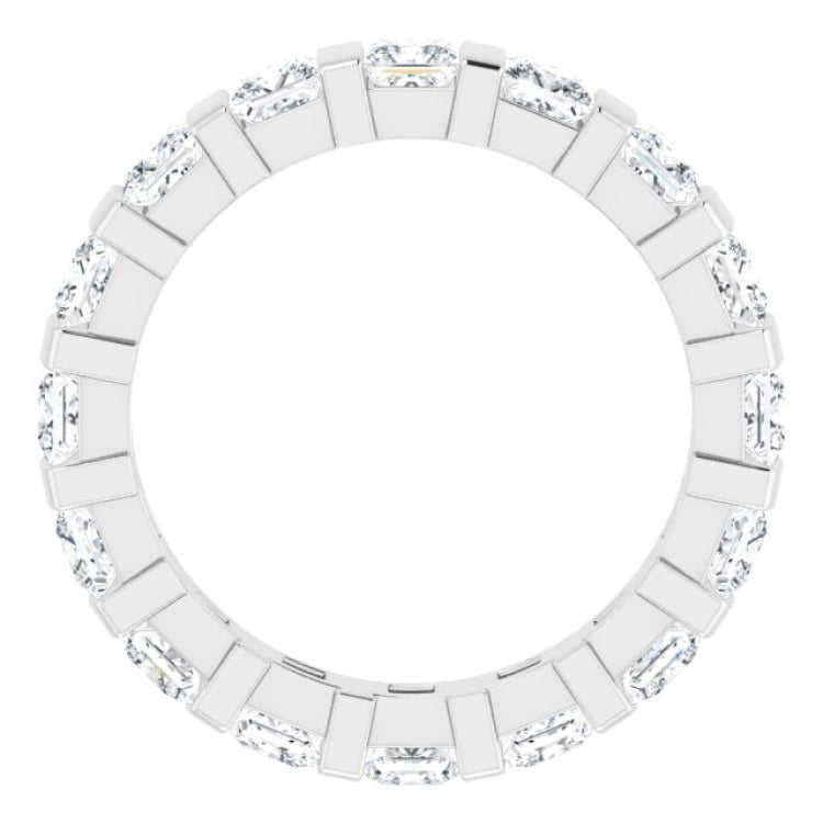 Platinum 2 1/2 CTW Natural Diamond Eternity Band Size 6