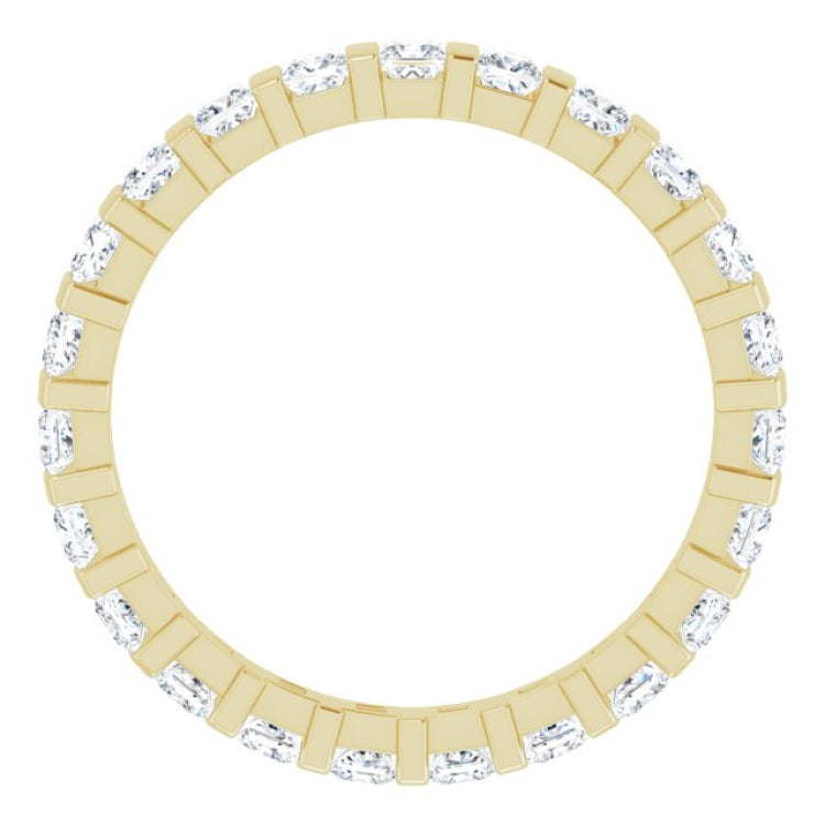 14K Yellow 1 1/6 CTW Natural Diamond Eternity Band Size 6