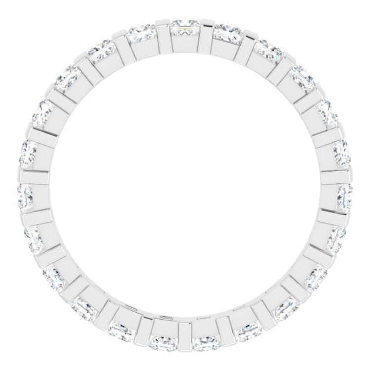 Platinum 1 1/6 CTW Natural Diamond Eternity Band Size 6