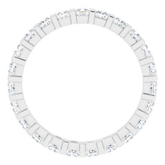 Platinum 1 1/6 CTW Natural Diamond Eternity Band Size 6