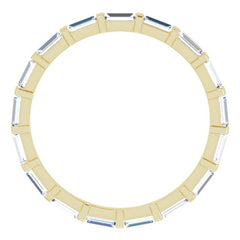 14K Yellow 5/8 CTW Natural Diamond Eternity Band Size 6