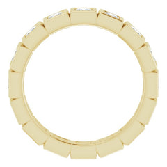 14K Yellow 1 1/8 CTW Natural Diamond Eternity Band Size 6