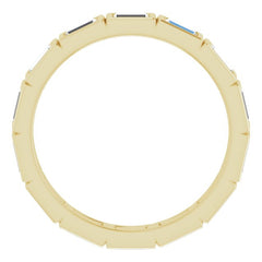 14K Yellow 1 1/6 CTW Natural Diamond Eternity Band Size 6